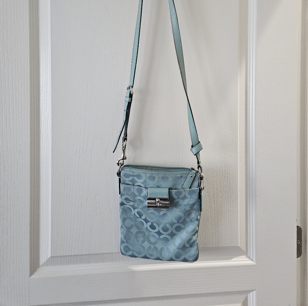 Coach Light Blue Crossbody Bag